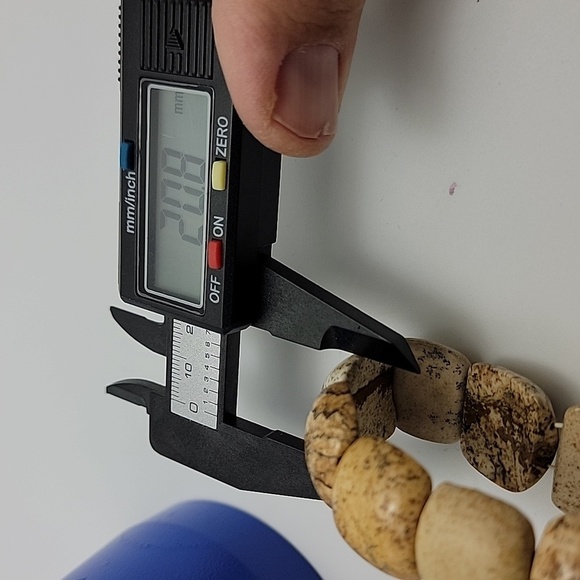 Picture, Owyhee or Landscape Jasper Beaded Stretch Bracelet US Size 7.50" Unisex - Picture 9 of 11